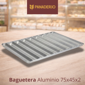 Baguetera de Aluminio 75x45x2