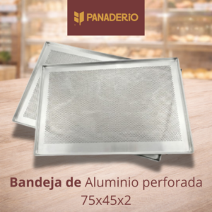 Bandeja de Aluminio Perforada Profesional (75x45x2 cm)